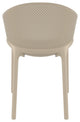 Sky Pro Stacking Dining Chair Taupe Set of 2