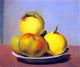 David Johnson Dish of Apples and Quinces, 20"x25" Wall Decal