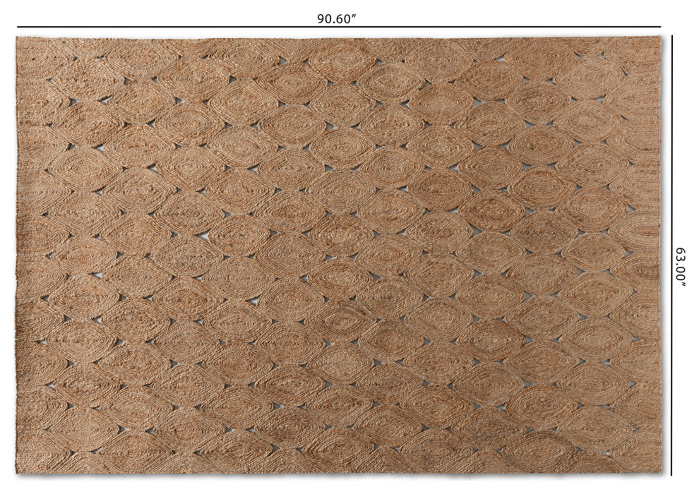 Addis Modern Handwoven Hemp Area Rug