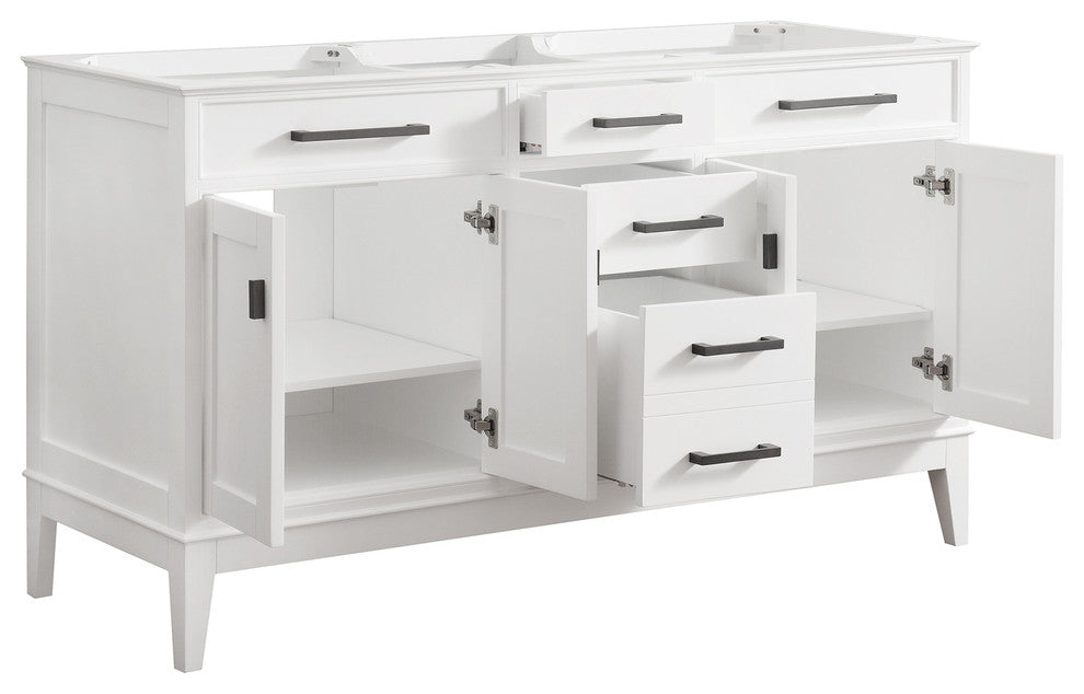 Avanity Madison 60" Vanity Only, White Finish