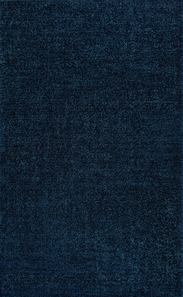 Haze Solid Low-Pile Navy 10 ft. x 14 ft. Area Rug