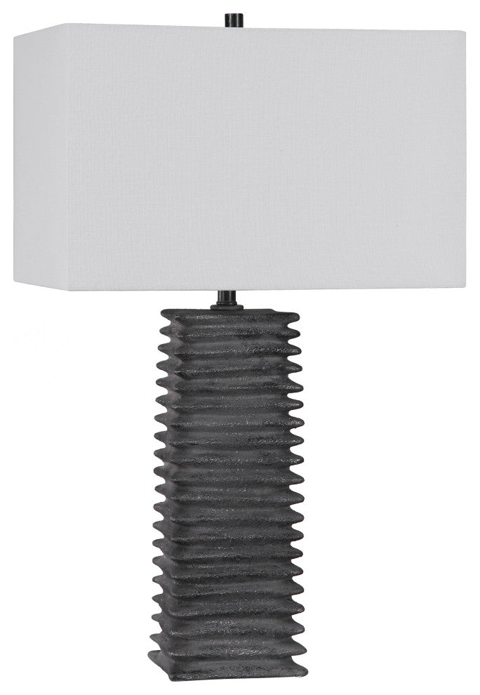 Uttermost Sanderson Metallic Charcoal table lamp