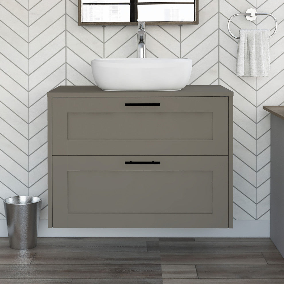 Svedin Deluxe 32" Bathroom Vanity, Taupe