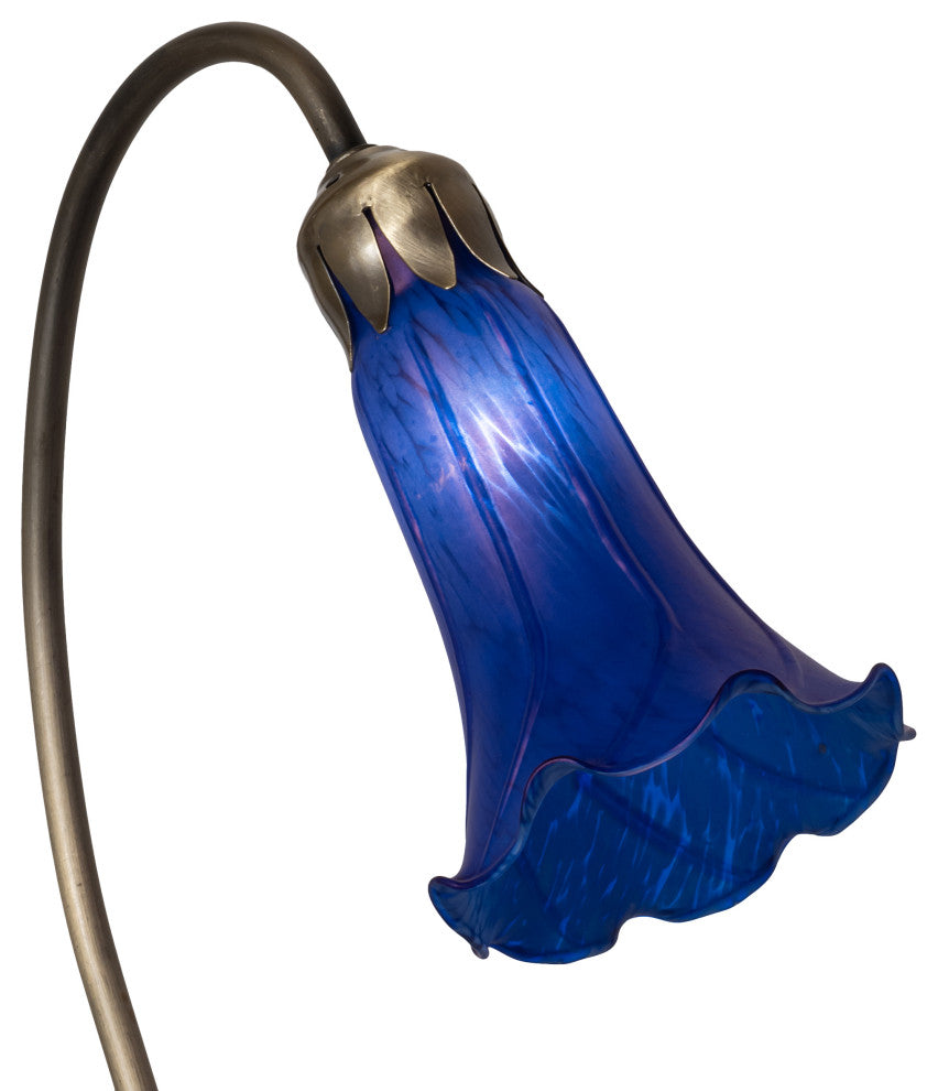 Meyda Lighting 13739 16" High Blue Pond Lily Accent Lamp
