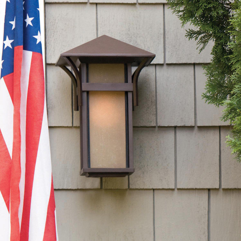 Hinkley Harbor Medium Wall Mount Lantern, Anchor Bronze