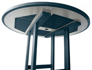 Sequoia 48" Round Counter Dining Table, Federal Blue