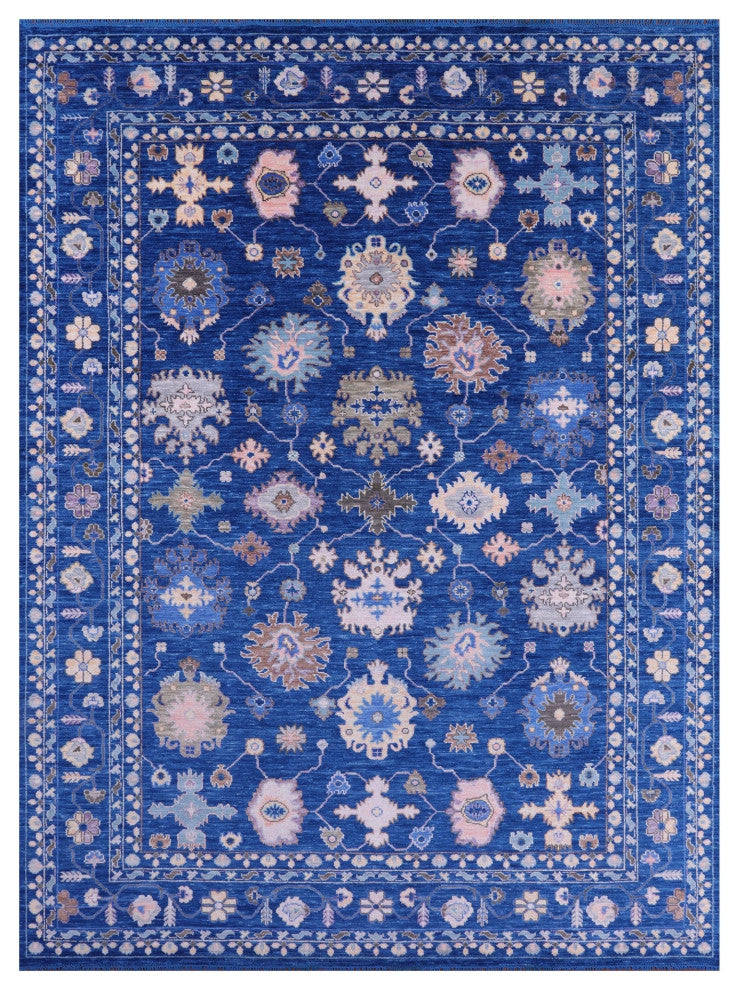 Turkish Oushak Handmade Wool Rug 10' 2" X 13' 9" - Q13560