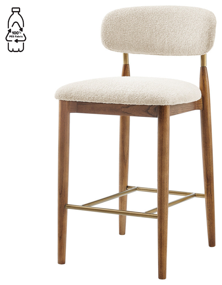 Verna Fabric Counter Stool, Palladian Beige