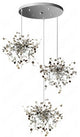 MIRODEMIÂ® La Venturi | Chandelier in a Nordic Style for Dining Room, Golden, 3 Heads, Warm Light