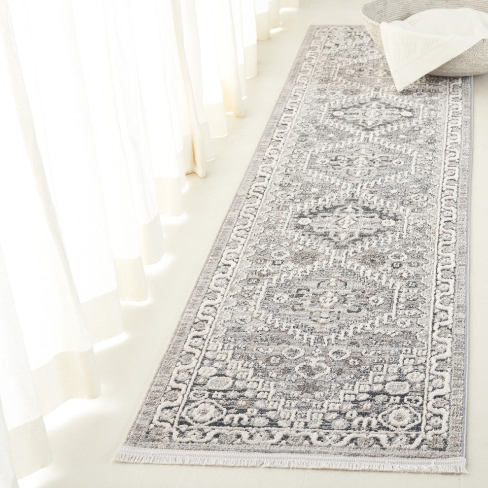 Lauren Ralph Lauren Collection Clover LRL1274 Rug, Grey/Dark Grey, 2'x8'