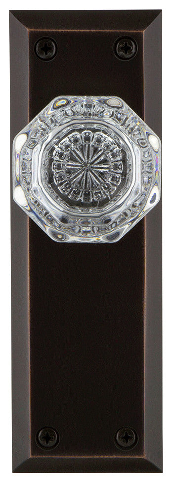 Nostalgic Warehouse NYKWAL_SD_NK Waldorf Lead Crystal Single - Bright Chrome
