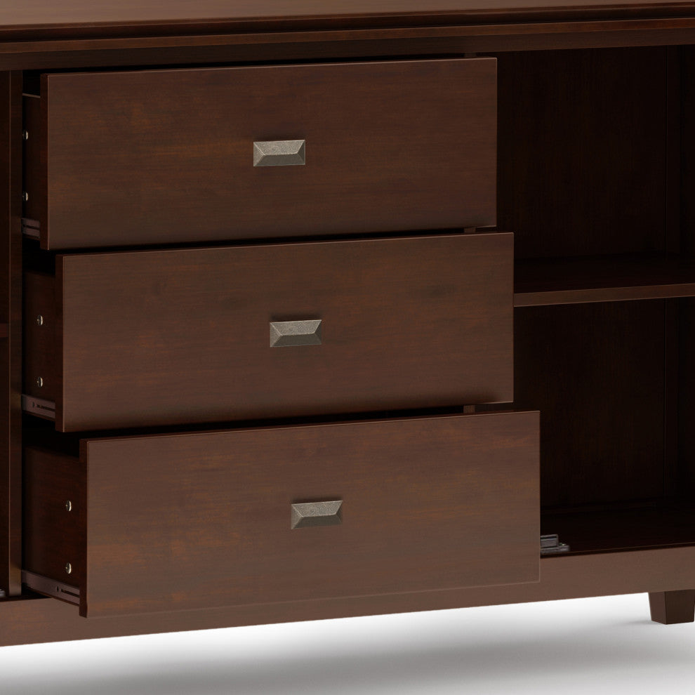 Artisan SOLID WOOD Large Sideboard Buffet in Russet Brown