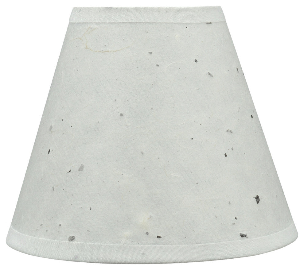 32116-9 Small Hardback Empire Chandelier Clip On Lamp Shade Off White 3"x6"x5"