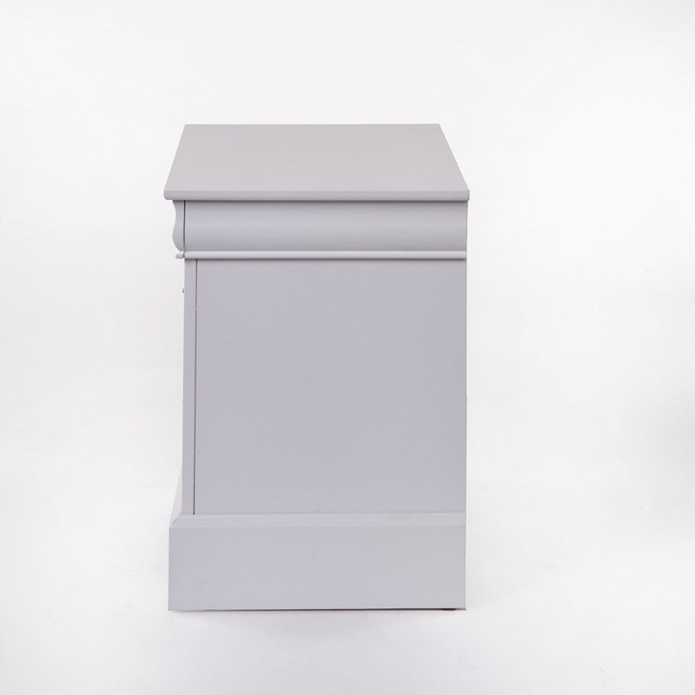 Louis Philippe III Nightstand, White