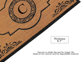 First Impression Hand Crafted Abrilina Entry Monogram Double Doormat,(30"x48"),