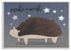 Stupell Ind. Hedgehog And Stars Wall Plaque, 13"x19"