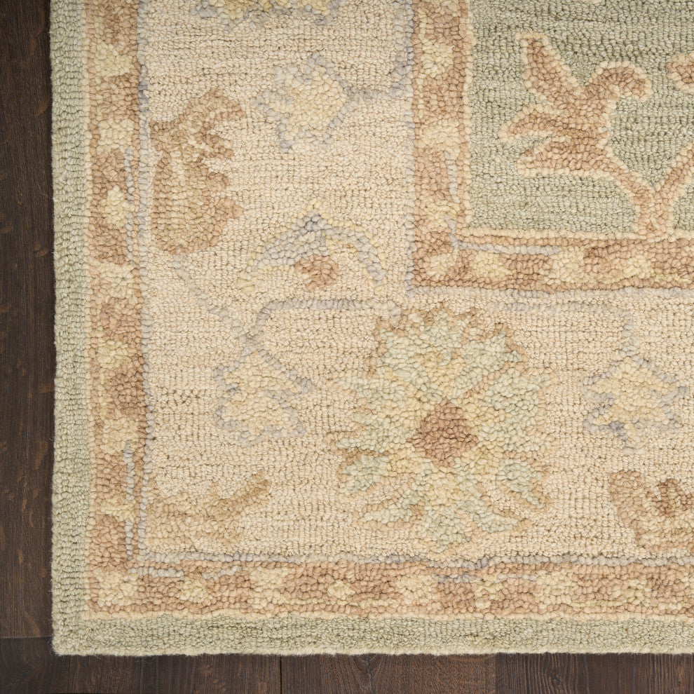 Nourison Maison 9'9" x 13'9" Sage Ivory Vintage Indoor Rug