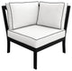 kathy ireland Madison Ave. 9 Piece Aluminum Patio Furniture Set 09c, Snow