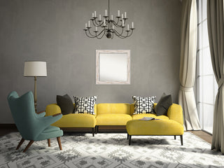 Wall Mirror Choose your Custom Size, Alexandria White Wash