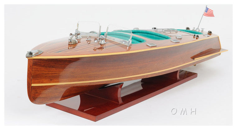 Old Modern Handicrafts B040A Chris Craft Triple Cockpit With Display Case