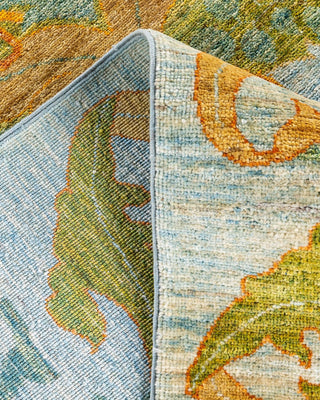 Overdyed, One-of-a-Kind Hand-Knotted Area Rug Green, 8'10"x12'3"