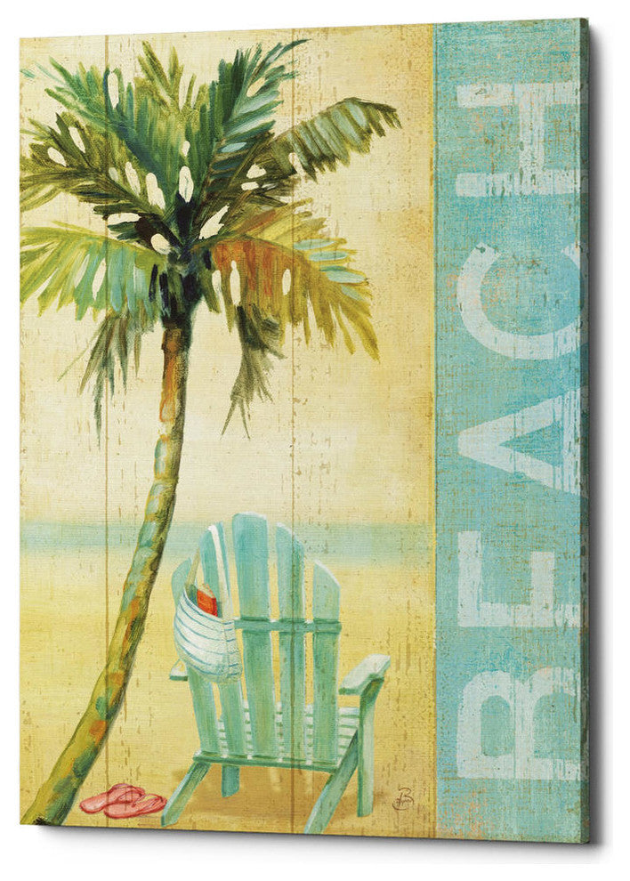 Ocean Beach I'' by Daphne Brissonnet, Giclee Canvas Wall Art, 26"x34"