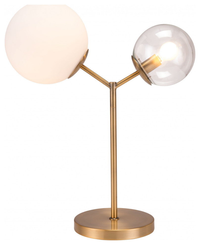 Gold Solar Eclipse Table or Desk Lamp