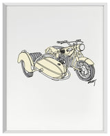 Sidecar Fine Art Print, White, 20"x16"