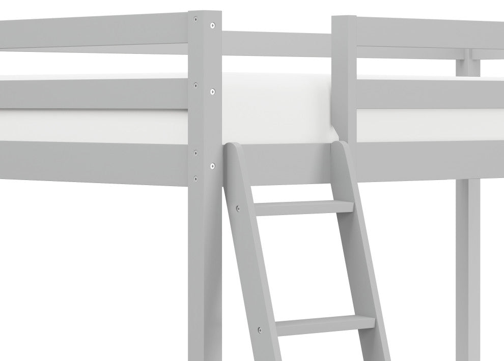 Hillsdale Kids and Teen Twin Loft Bed, Gray