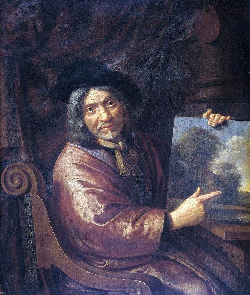 Pieter Jansz. Van Asch Self-portrait, Gallery Wrapped Canvas Print, 20"x25"