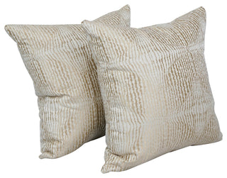 17" Jacquard Throw Pillows With Inserts, Set of 2, Ashfield Alabas
