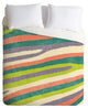 Deny Designs Nick Nelson Fruit Stripes Duvet Cover - Lightweight