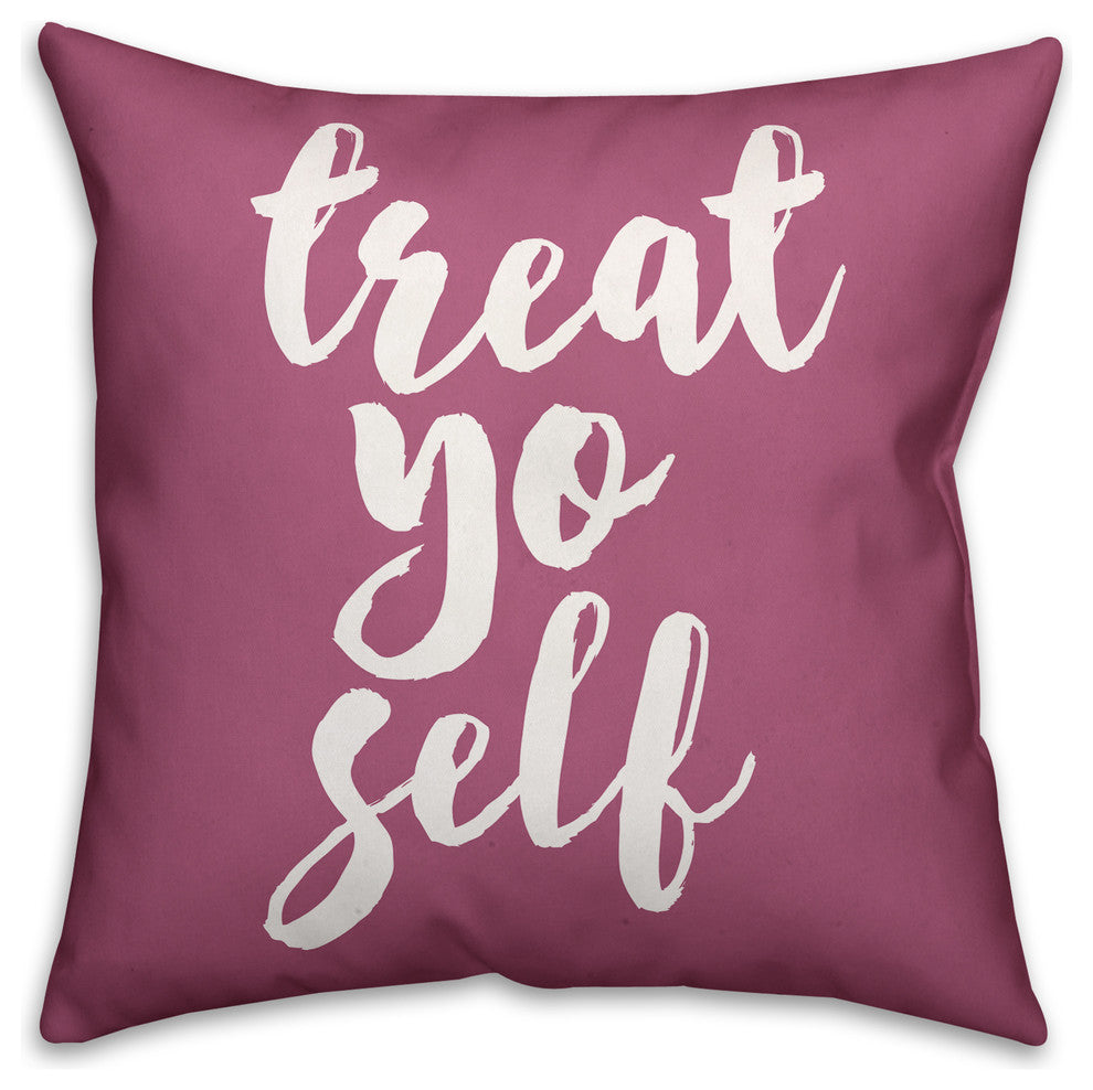 Treat Yo Self Spun Poly Pillow, 18x18