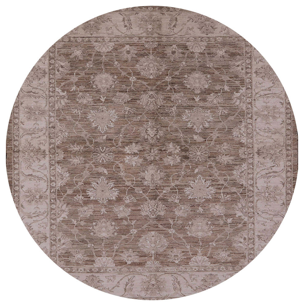 Ahgly Company Indoor Round Mid-Century Modern Area Rugs, 5' Round