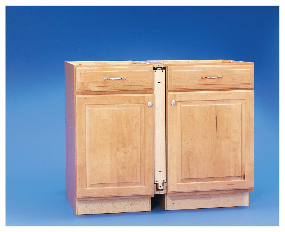 Wood Vanity Base Filler Pull Out Organizer for New Cabinets With Soft Close, 3"W