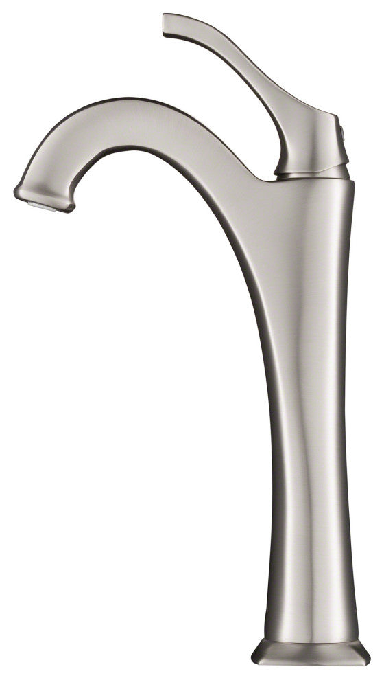 Kraus Arlo Single Handle Vessel Faucet, Pop Up Drain, Spot-Free SS, Set of 2