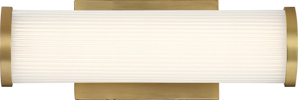 Nuvo Lena 1-Light LED Brushed Brass Wall Mount