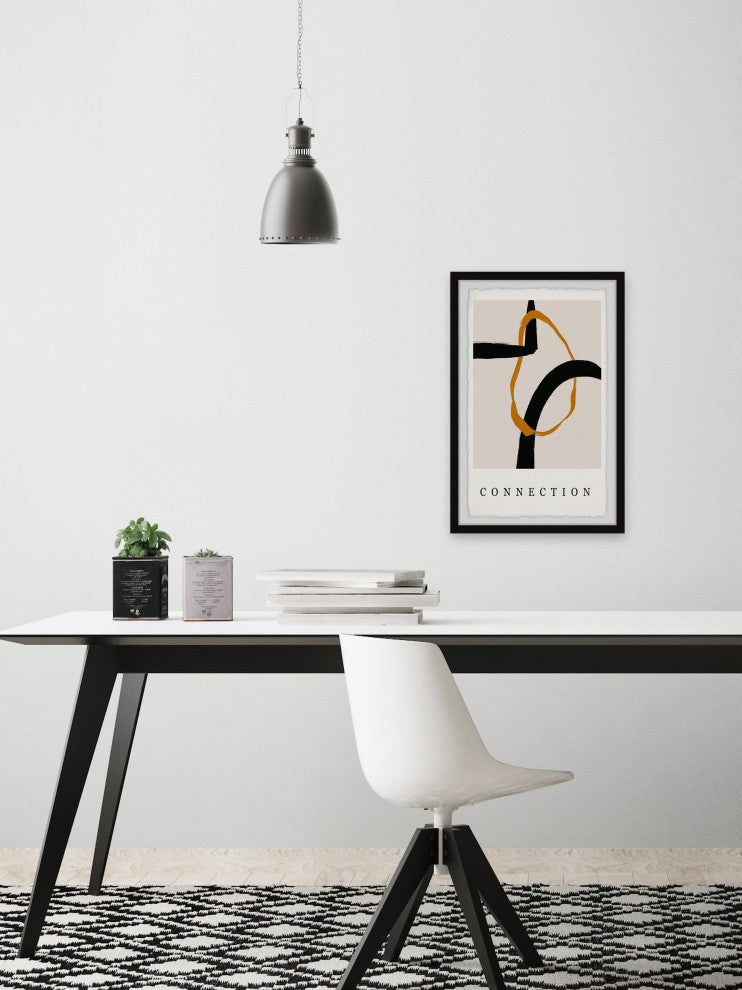 "Golden Connection" Framed Painting Print, 8x12