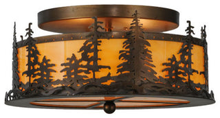 16W Tall Pines Flushmount