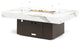 FirePit Table, 48"x34"x17", LP, Laminam Calcatta San Nicola, Bronze