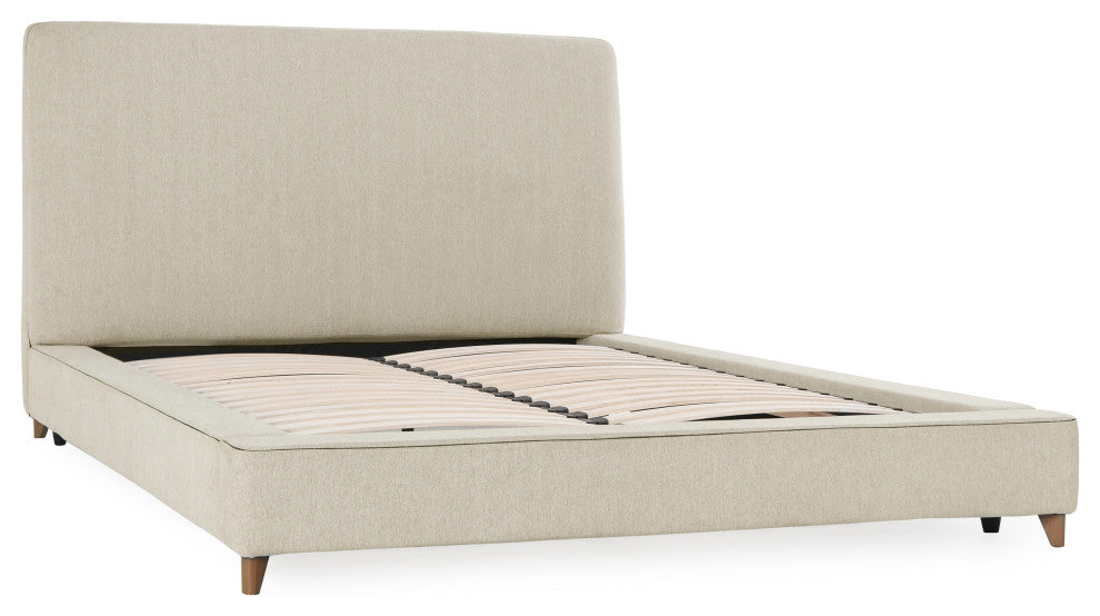 Tate Upholstered Bed in Cream by Kosas Home , California King