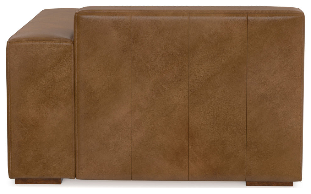 Rex Right-Arm Sofa Module in Genuine Leather