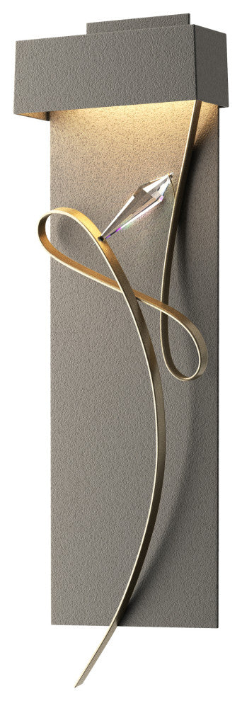 Rhapsody LED Sconce, Natural Iron With Soft Gold Accent