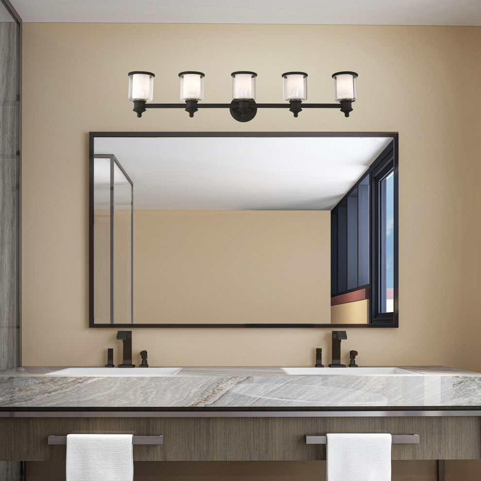 Livex Lighting Middlebush 5 Light Black Vanity Sconce