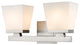 Zlite 1937-2V-BN 2-Light Vanity, Etched Opal