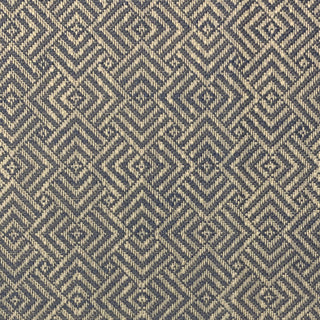 Plutus Blue Hidden Maze Plaid Luxury Throw Pillow, 12"x20"