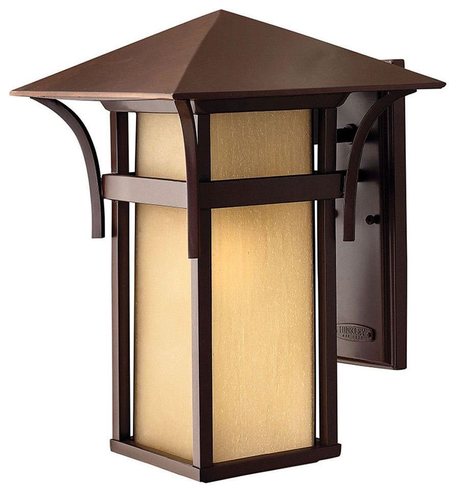 Hinkley Harbor Medium Outdoor Wall Mount Lantern, Anchor Bronze