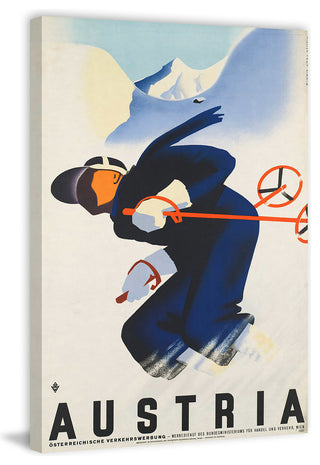 "Austria" Painting Print on Wrapped Canvas, 12"x18"