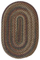 Colonial Mills Cedar Cove CV89 Dark Brown Traditional Area Rug, Oval 2'x8'