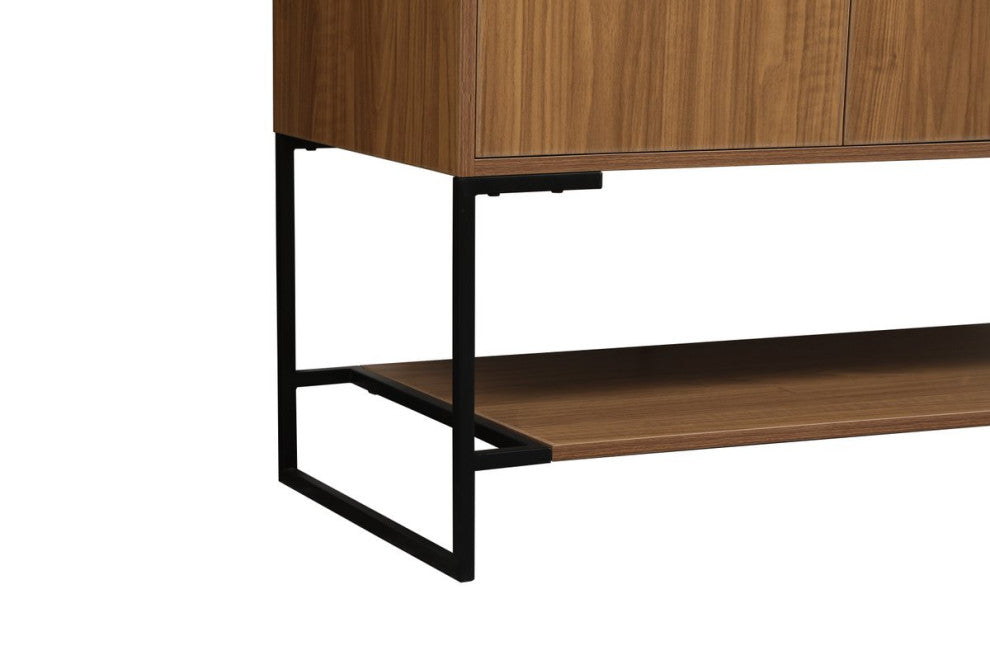 Sue Walnut Brown-Light Bathroom Vanity, Walnut Brown, 48"